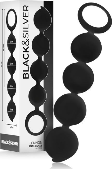 Bolas anales BLACK&SILVER Lennon silicona Bolas anales BLACK&SILVER Lennon silicona