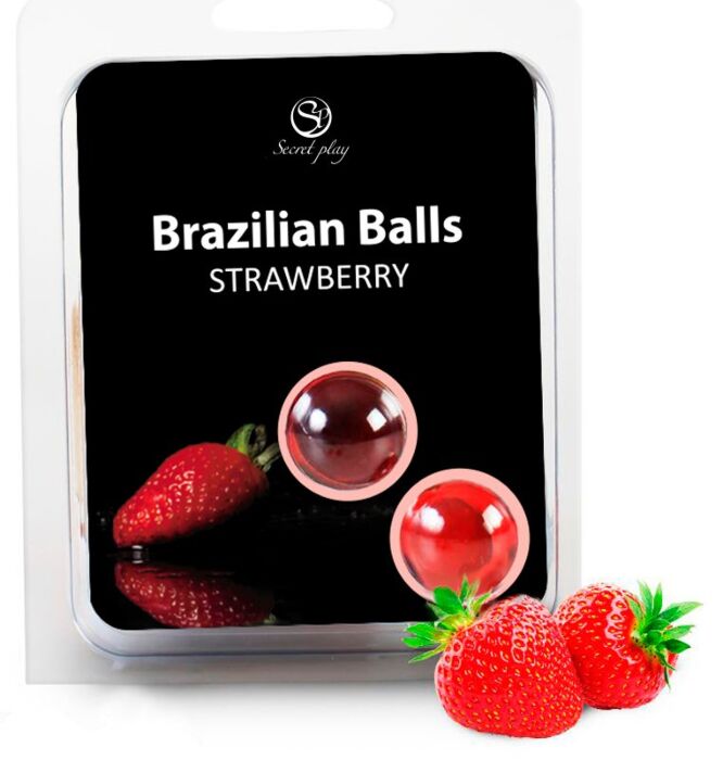 2 Brazilian Balls Secretplay with Strawberry Flavour 2 Brazilian Balls Secretplay with Strawberry Flavour