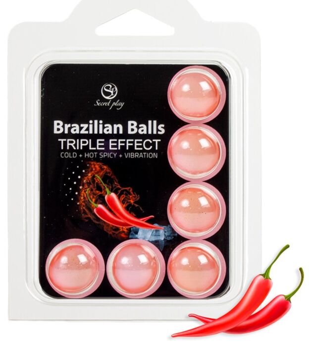 Brazilian Balls SECRETPLAY Set 6 Triple Effect