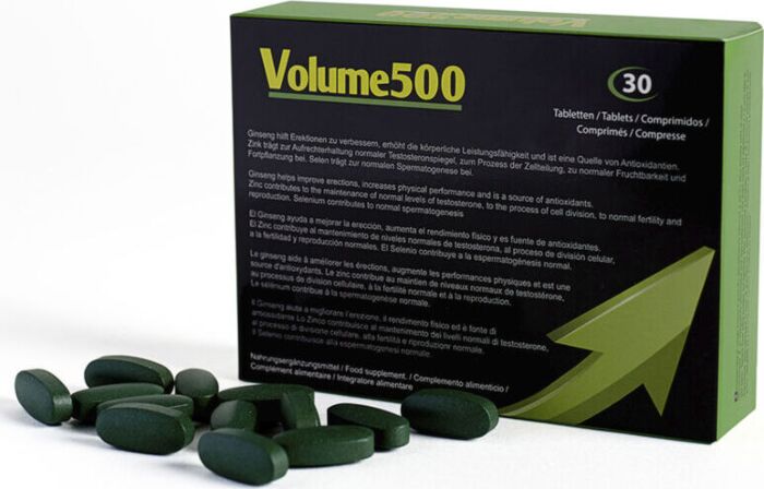 Complemento alimenticio 500COSMETICS Volume500 para la salud sexual masculina Complemento alimenticio 500COSMETICS Volume500 para la salud sexual masculina