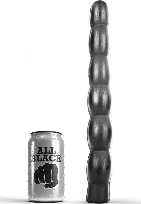 Consolador anal ALL BLACK 32 cm ondulado Consolador anal ALL BLACK 32 cm ondulado