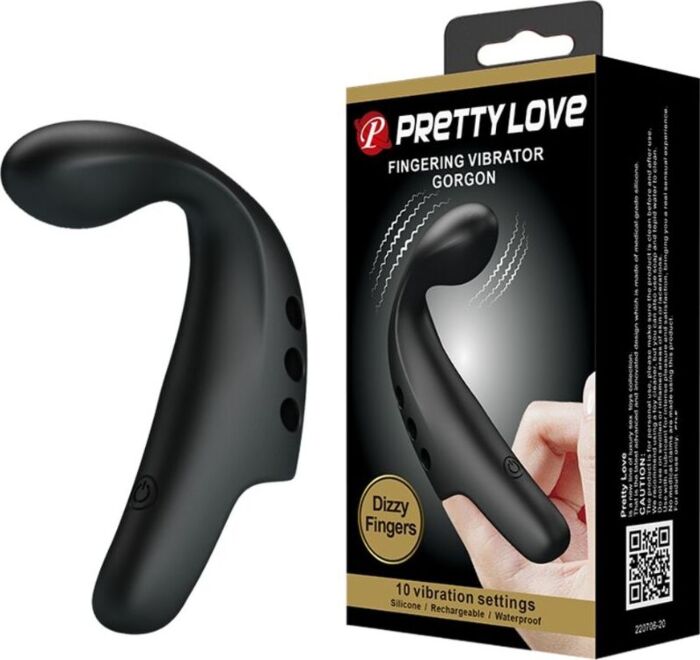 Dedal Vibrador Pretty Love Gorgon Negro - Potente Placer Dedal Vibrador Pretty Love Gorgon Negro - Potente Placer