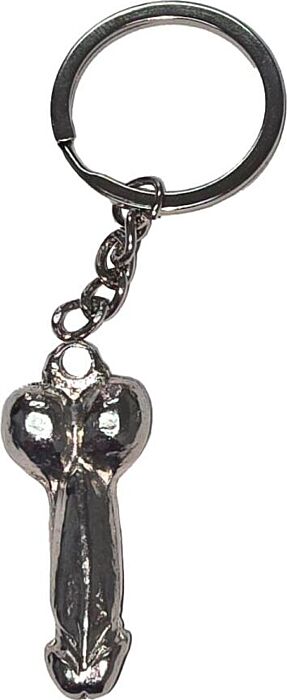 DIABLO PICANTE - LLAVERO METAL PENE PLATA DIABLO PICANTE - LLAVERO METAL PENE PLATA