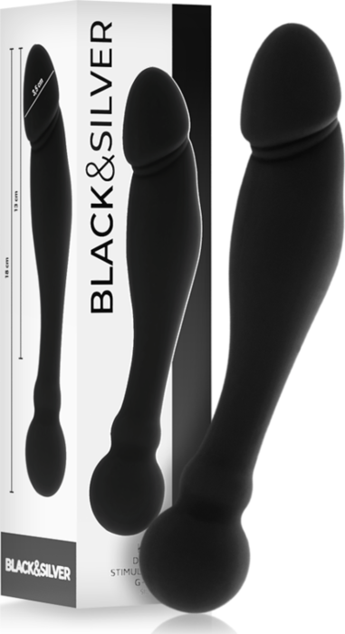 Dildo anal BLACK&SILVER Karl 18 cm Dildo anal BLACK&SILVER Karl 18 cm