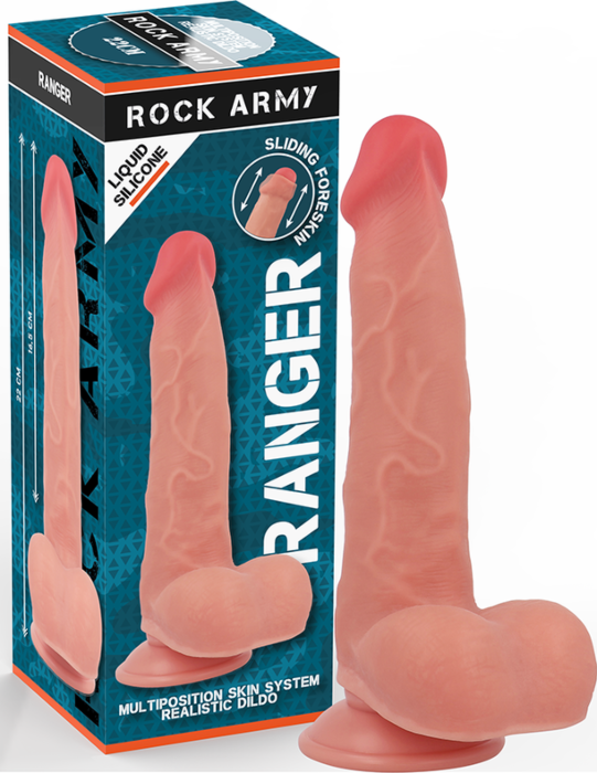 Dildo Rock Army Ranger Realista 22 cm Doble Densidad Dildo Rock Army Ranger Realista 22 cm Doble Densidad