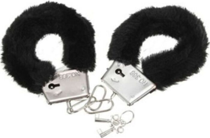 Esposas de peluche negro Esposas de peluche negro