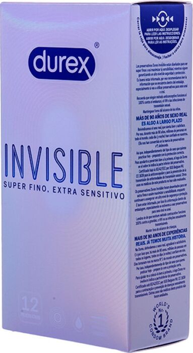Invisible Super Fino Extra Sensitivo 12 Uds Invisible Super Fino Extra Sensitivo 12 Uds