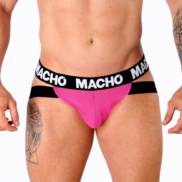 Jockstrap Macho MX28FR Rosa Neon Con Soporte Único Jockstrap Macho MX28FR Rosa Neon Con Soporte Único