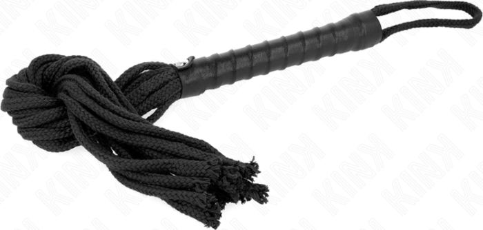 Látigo KINK 56 cm - Silicona Negra para BDSM Látigo KINK 56 cm - Silicona Negra para BDSM