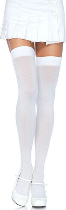 Leg avenue medias opacas de nylon blanco Leg avenue medias opacas de nylon blanco