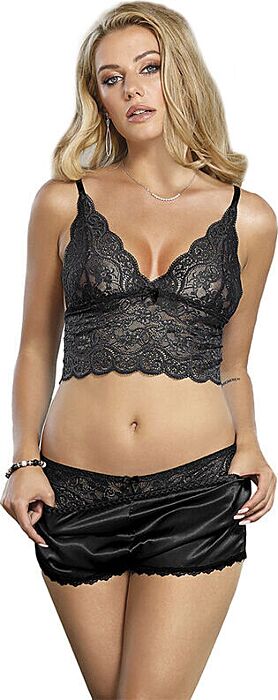 Lencería Sublime SUBBLIME 953911 Encaje Negro S/M Lencería Sublime SUBBLIME 953911 Encaje Negro S/M