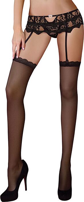 Liguero Negro Livco Corsetti Mandirin Elegante