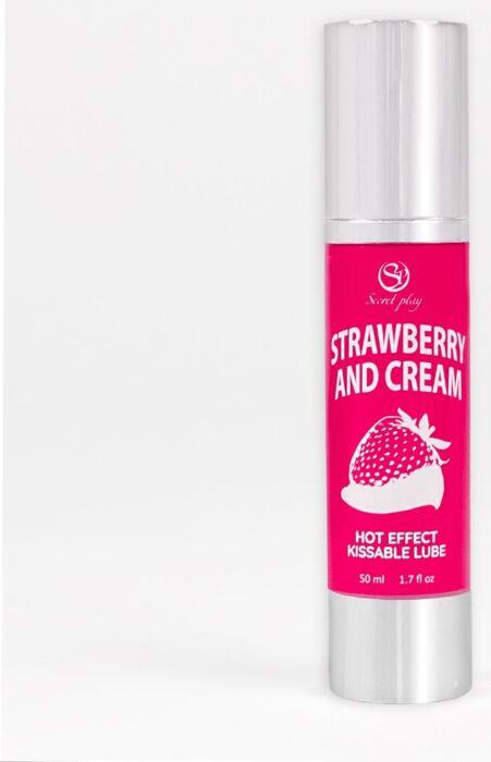 Secretplay 2-1 Heat Effect Lubricant Strawberry & Cream 50ml