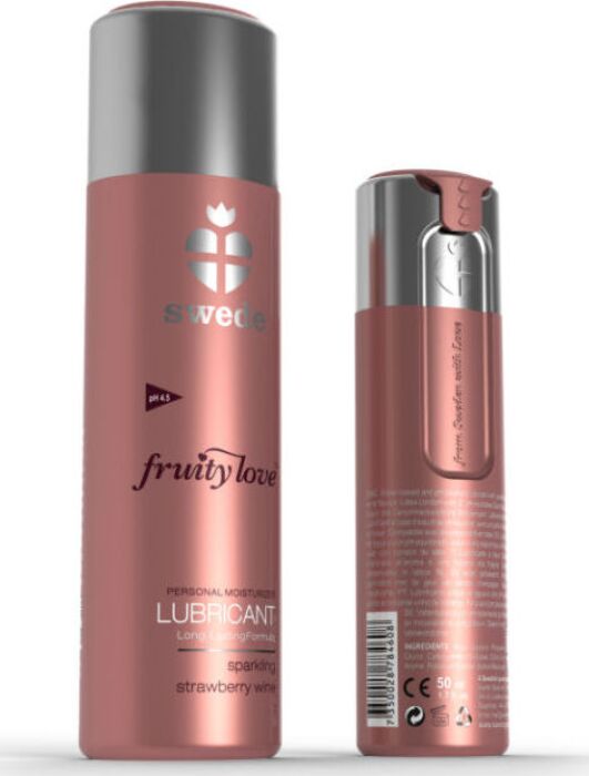 Lubricante Fruity Love SWEDE Fresas con Champagne 50 ml Lubricante Fruity Love SWEDE Fresas con Champagne 50 ml