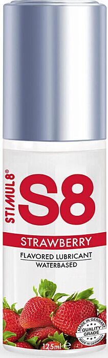 Lubricante sabor fresa STIMUL8 S8 125 ml Lubricante sabor fresa STIMUL8 S8 125 ml