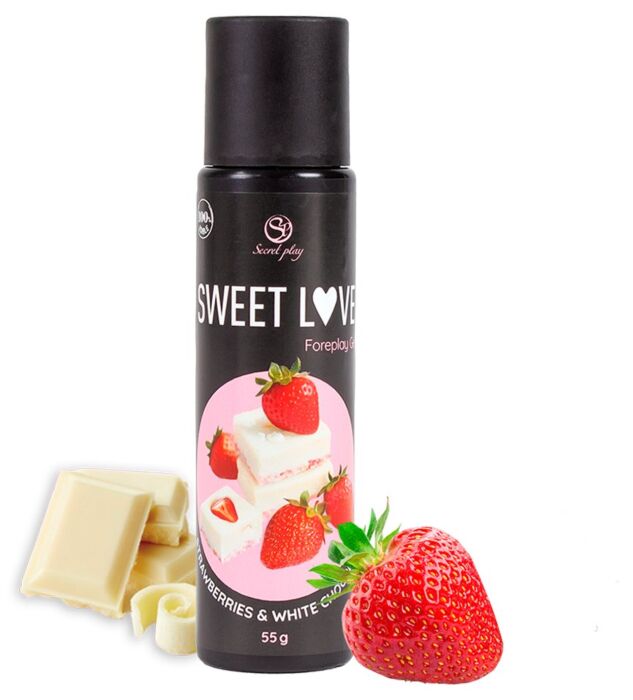 Lubricant SECRETPLAY Sweet Love Strawberry and White Chocolate Lubricant SECRETPLAY Sweet Love Strawberry and White Chocolate