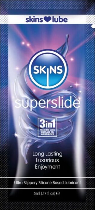 Lubricante Silicona Skins Superslide Monodosis 5ml Lubricante Silicona Skins Superslide Monodosis 5ml