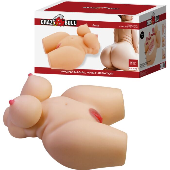 Masturbador Crazy Bull Grace Torso Realista