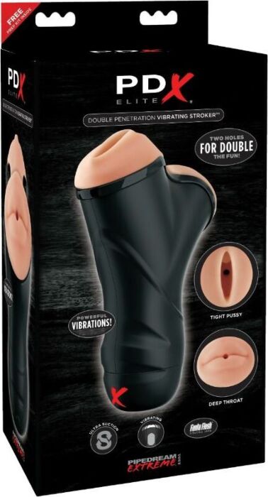 Masturbador doble PDX ELITE Fanta Flesh Masturbador doble PDX ELITE Fanta Flesh