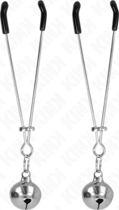 Pinzas para Pezones KINK Cascabel Plateado 7cm Pinzas para Pezones KINK Cascabel Plateado 7cm
