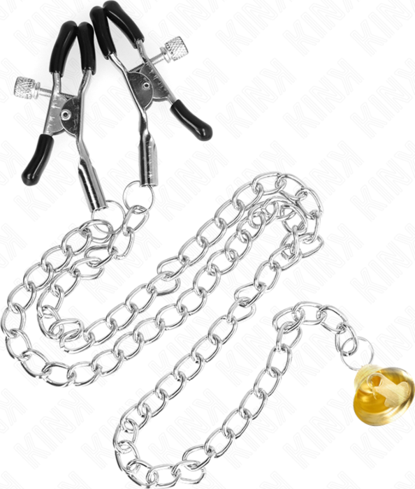Pinzas para Pezones KINK Doradas con Campana Pinzas para Pezones KINK Doradas con Campana