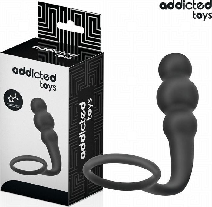 Plug Anal Addicted Toys Modelo 1 con Anillo Plug Anal Addicted Toys Modelo 1 con Anillo