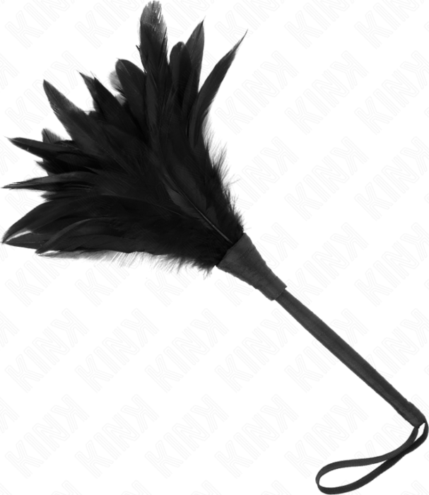 Plumas de Pollo KINK Cuerno Negra 36 cm - BDSM Plumas de Pollo KINK Cuerno Negra 36 cm - BDSM