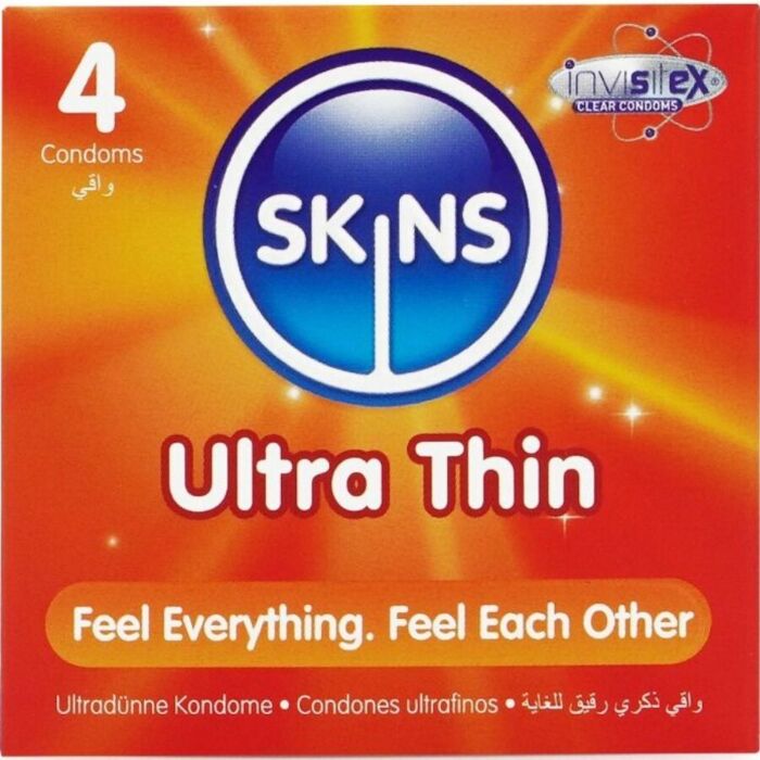Preservativos Skins Ultra Finos Pack 4 - Sensación Única Preservativos Skins Ultra Finos Pack 4 - Sensación Única