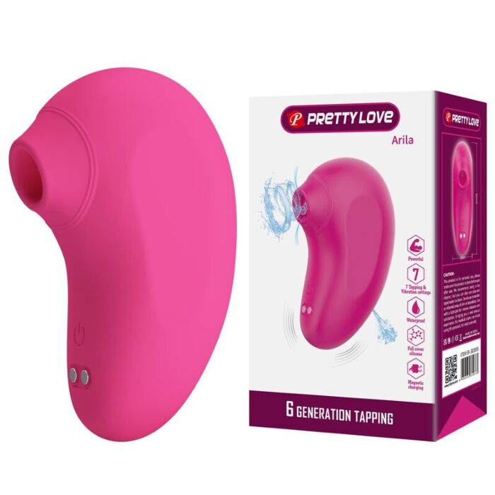 PRETTY LOVE - ARILA RECHARGEABLE CLITORAL SUCTION STIMULATOR WITH VIBRATION PINK PRETTY LOVE - ARILA RECHARGEABLE CLITORAL SUCTION STIMULATOR WITH VIBRATION PINK