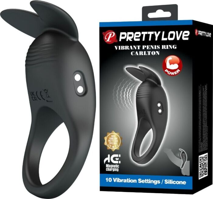 PRETTY LOVE - CARLTON ANILLO PARA PENE CON ESTIMULADOR DE CLÍTORIS PRETTY LOVE - CARLTON ANILLO PARA PENE CON ESTIMULADOR DE CLÍTORIS