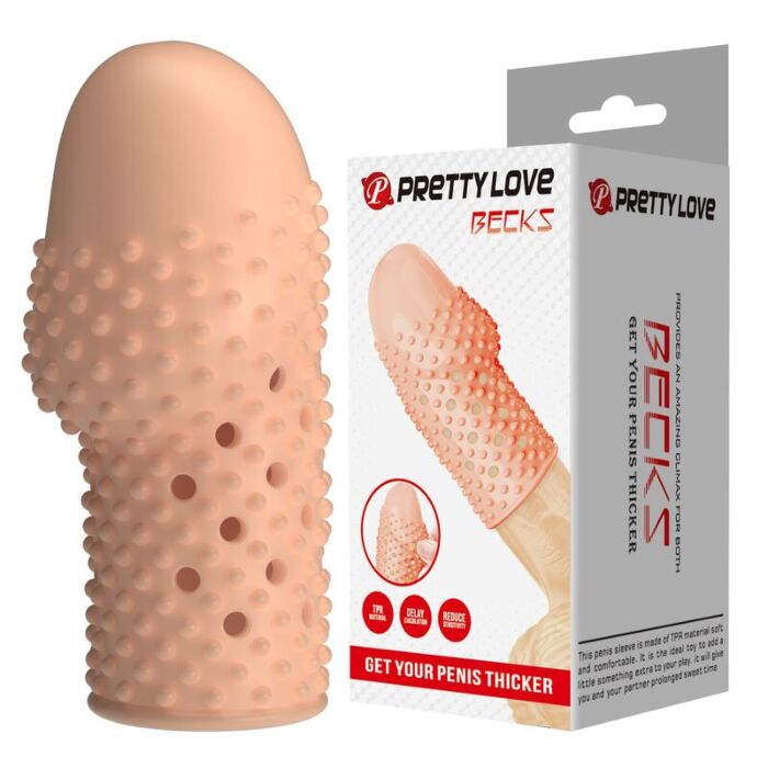 PRETTY LOVE - GEEK'S PENIS SLEEVE GET YOUR PENIS THICKER NATURAL COLOR PRETTY LOVE - GEEK'S PENIS SLEEVE GET YOUR PENIS THICKER NATURAL COLOR