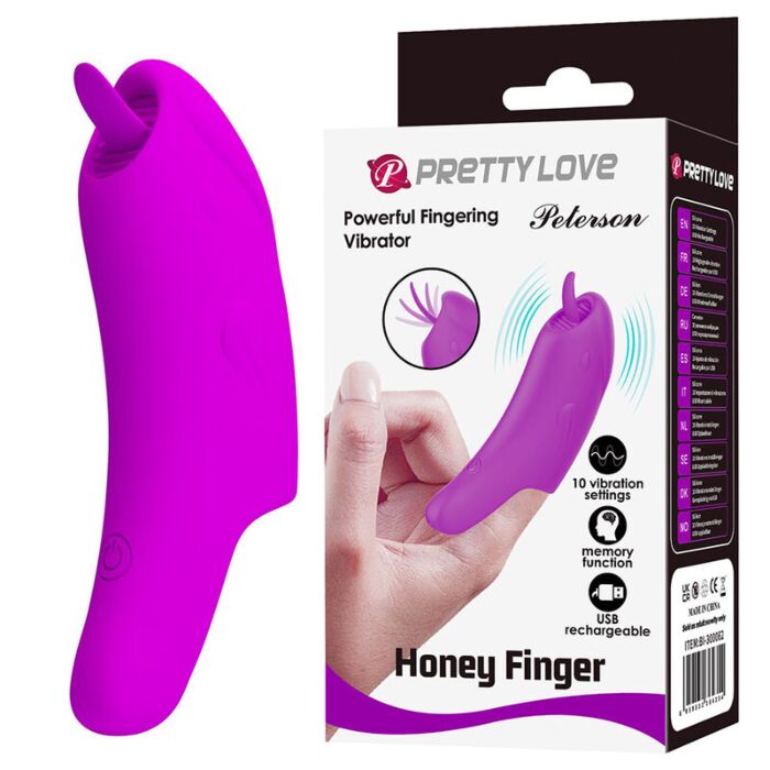 PRETTY LOVE - PETERSON HONEY FINGER RECHARGEABLE FINGER VIBRATOR PURPLE PRETTY LOVE - PETERSON HONEY FINGER RECHARGEABLE FINGER VIBRATOR PURPLE