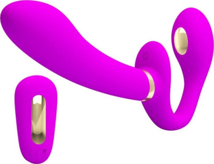 PRETTY LOVE - THUNDERBIRD VIBRADOR DOBLE STRAP-ON CONTROL REMOTO MORADO PRETTY LOVE - THUNDERBIRD VIBRADOR DOBLE STRAP-ON CONTROL REMOTO MORADO