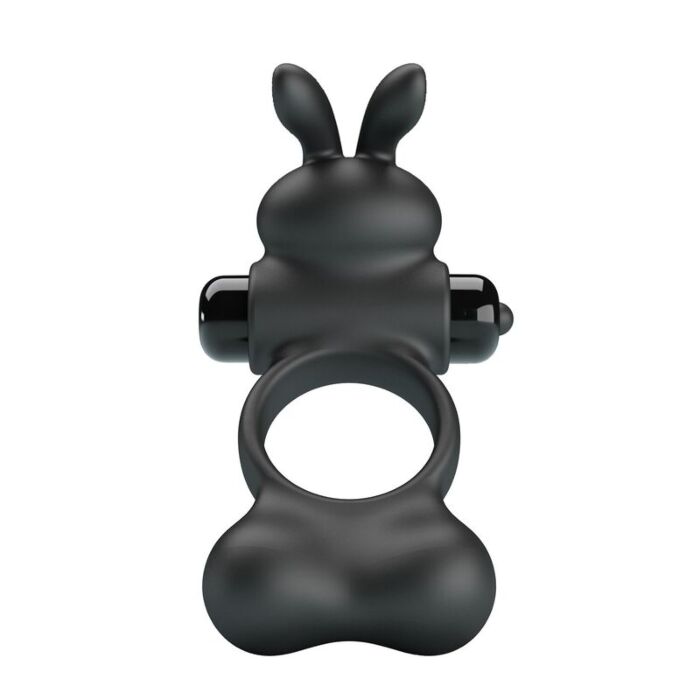 PRETTY LOVE - VIBRATING PENIS RING WITH BUNNY STIMULATOR 10 FUNCTIONS BLACK PRETTY LOVE - VIBRATING PENIS RING WITH BUNNY STIMULATOR 10 FUNCTIONS BLACK