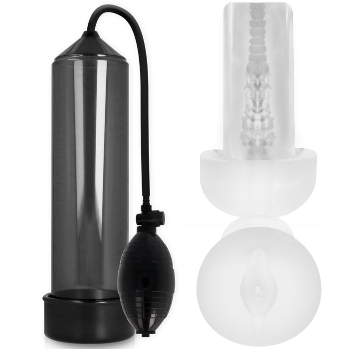 PUMP ADDICTED - RX3 BLACK WITH PLEASURE SLEEVE PUMP ADDICTED - RX3 BLACK WITH PLEASURE SLEEVE