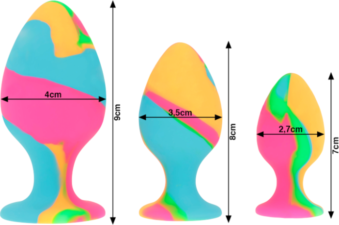 Rainbow Bliss Plug Set Rainbow Bliss Plug Set