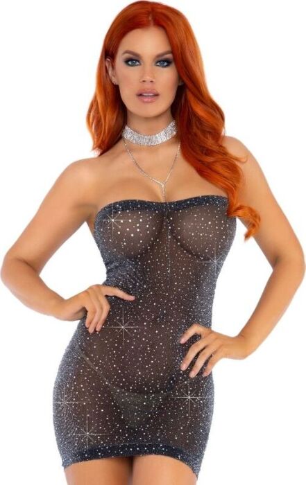 Vestido de tubo LEG AVENUE DRESSES con strass Vestido de tubo LEG AVENUE DRESSES con strass