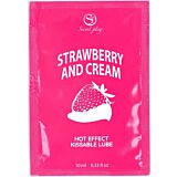 Lubricant Secretplay Strawberries & Cream 10ml - Dual Use